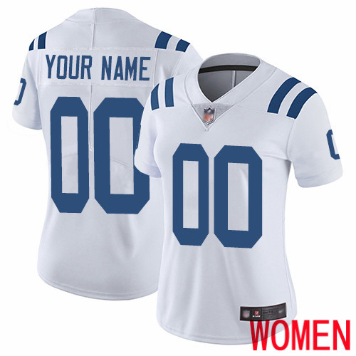 Women Indianapolis Colts Customized White Vapor Untouchable Custom Limited Football Jersey->customized nfl jersey->Custom Jersey